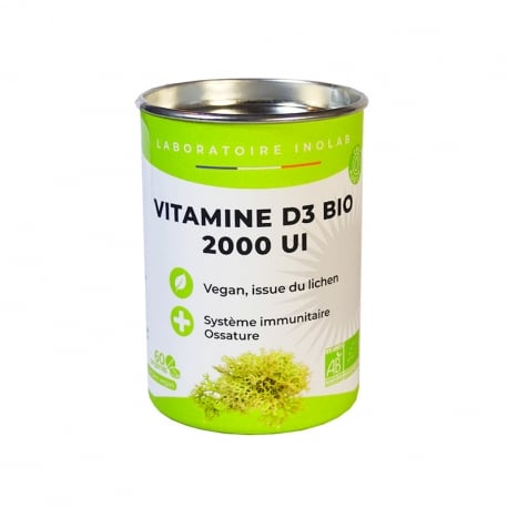 Vitamine D3 végétale bio 2000 UI gélules