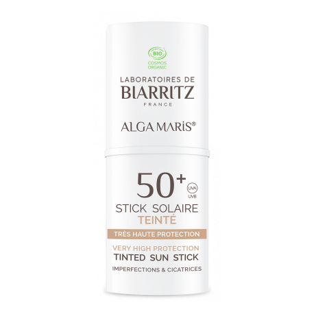 Stick solaire bio teinté SPF50+