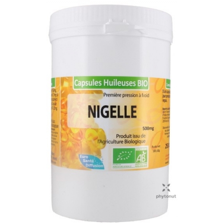 Huile de nigelle bio - 250 capsules