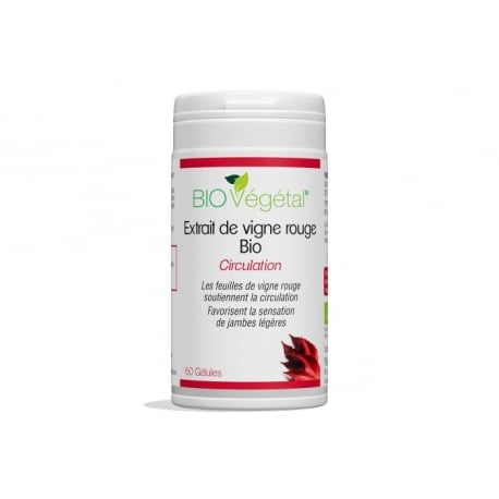 Vigne rouge bio standardisée