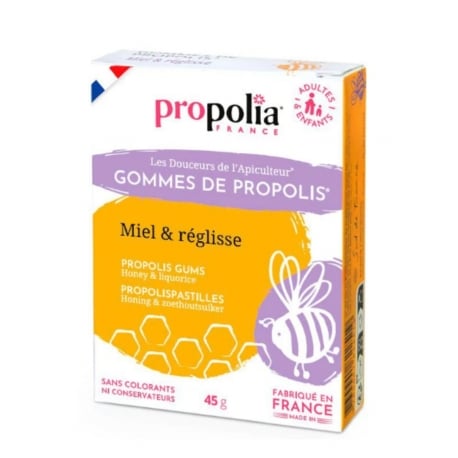 Gommes propolis réglisse