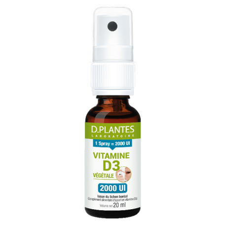Vitamine D3 végétale 2000 UI spray