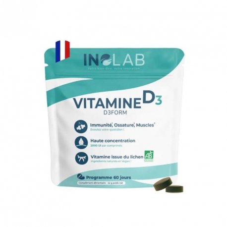 Vitamine D3 végétale bio 2000 UI gélules
