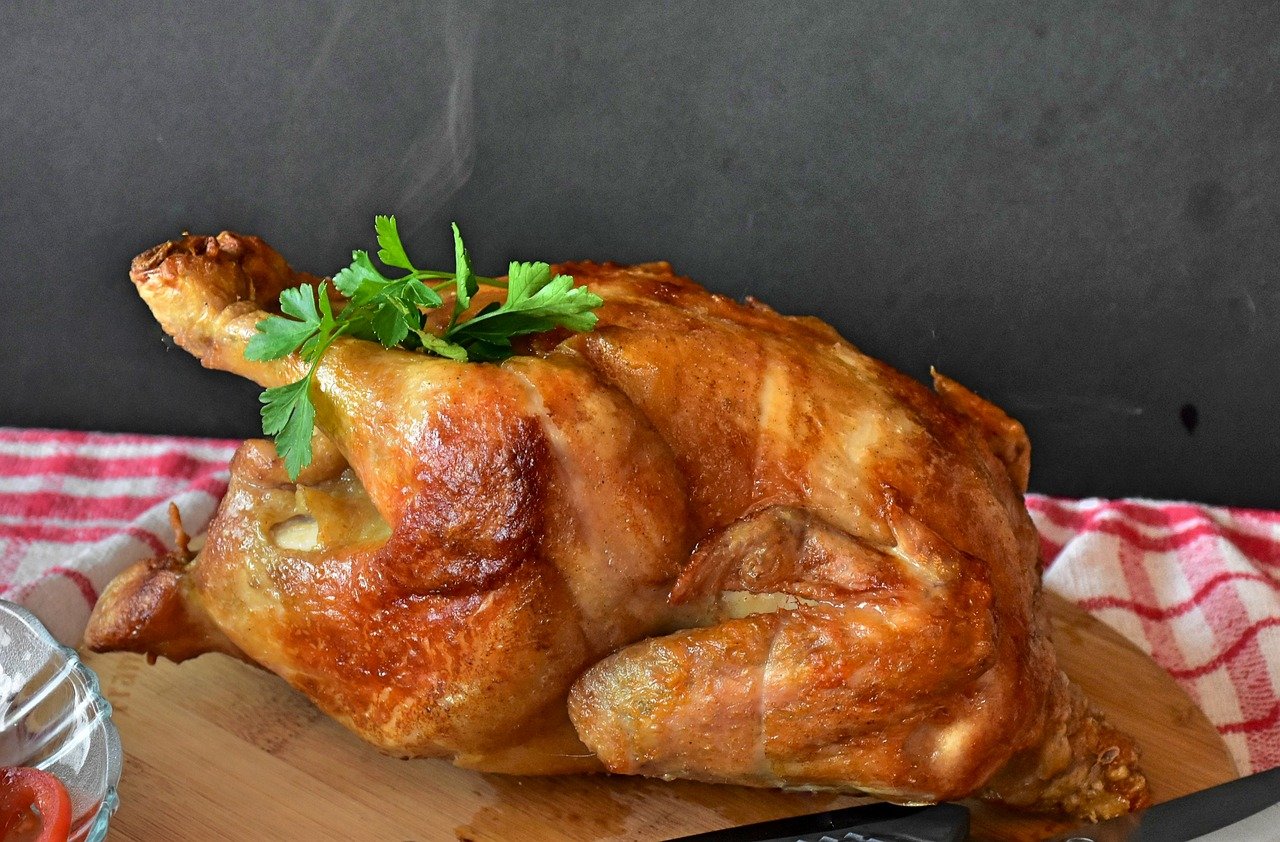 Poulet grillé, un des aliments les plus riches en tryptophane.