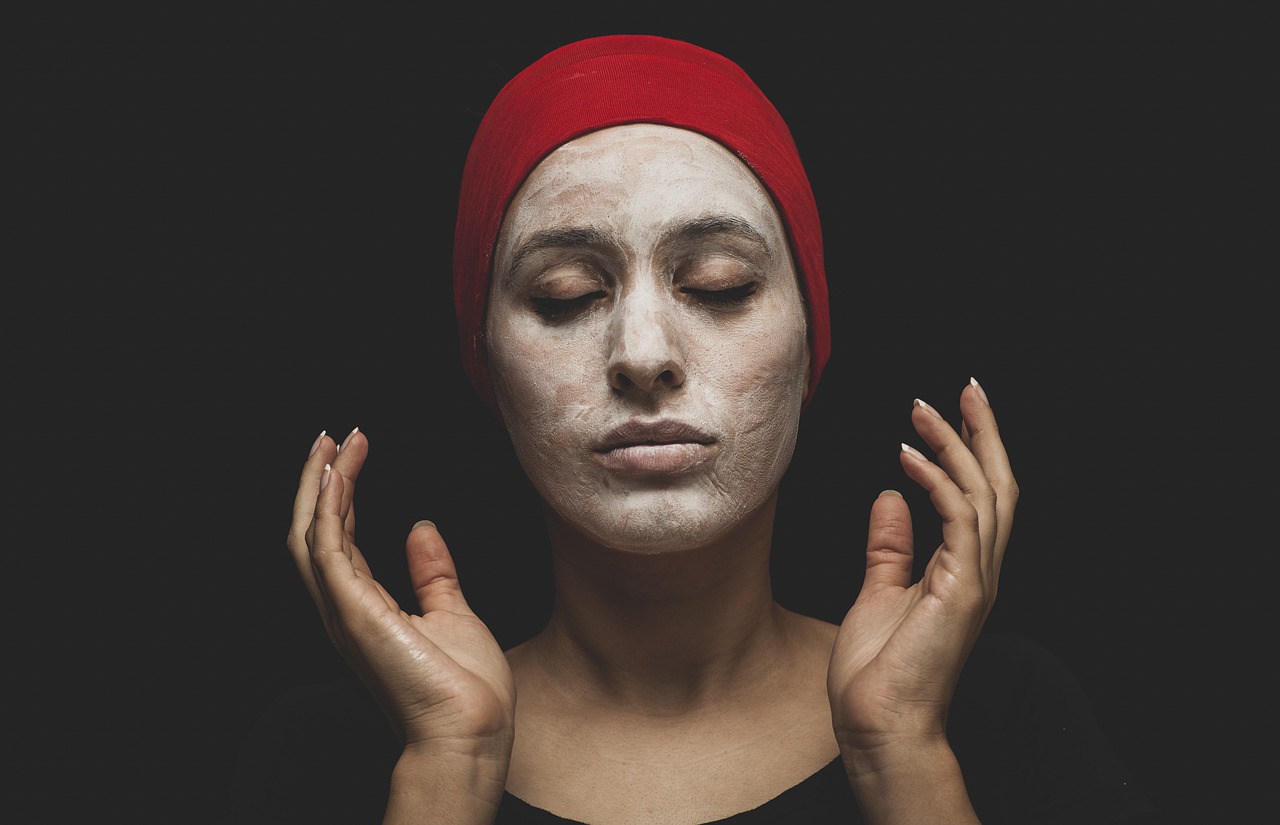 Masque à l'argile pour le visage.