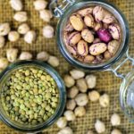 Lentilles et haricots secs, aliments riches en vitamine B.