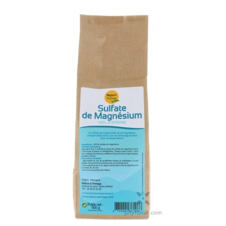 Sel d'Epsom (Sulfate de Magnésium, qualité alimentaire) - 275g